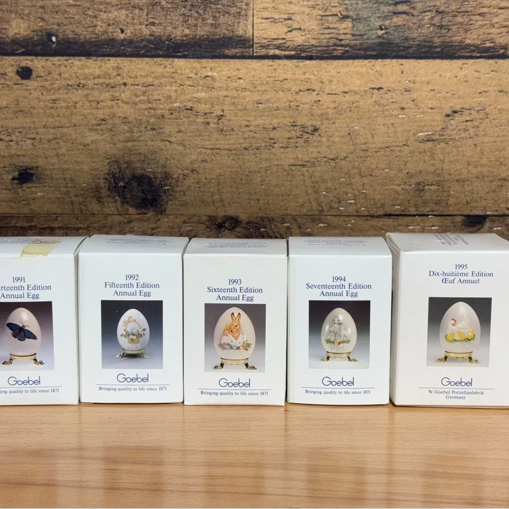 Decorative Porcelain Egg Collection set